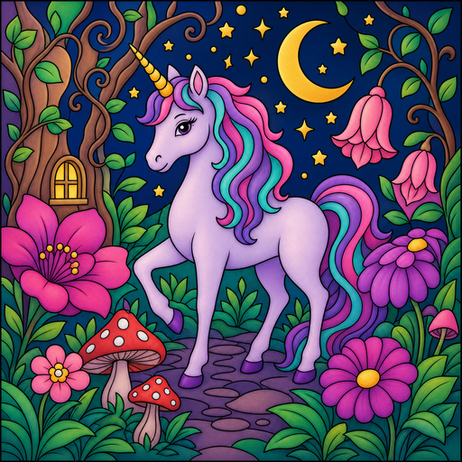 Colorful unicorn artwork